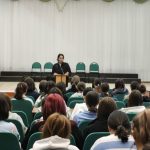 Встреча студентов с инспектором по делам несовершеннолетних ОМВД России по Учалинскому району Л. Р. Лукмановой